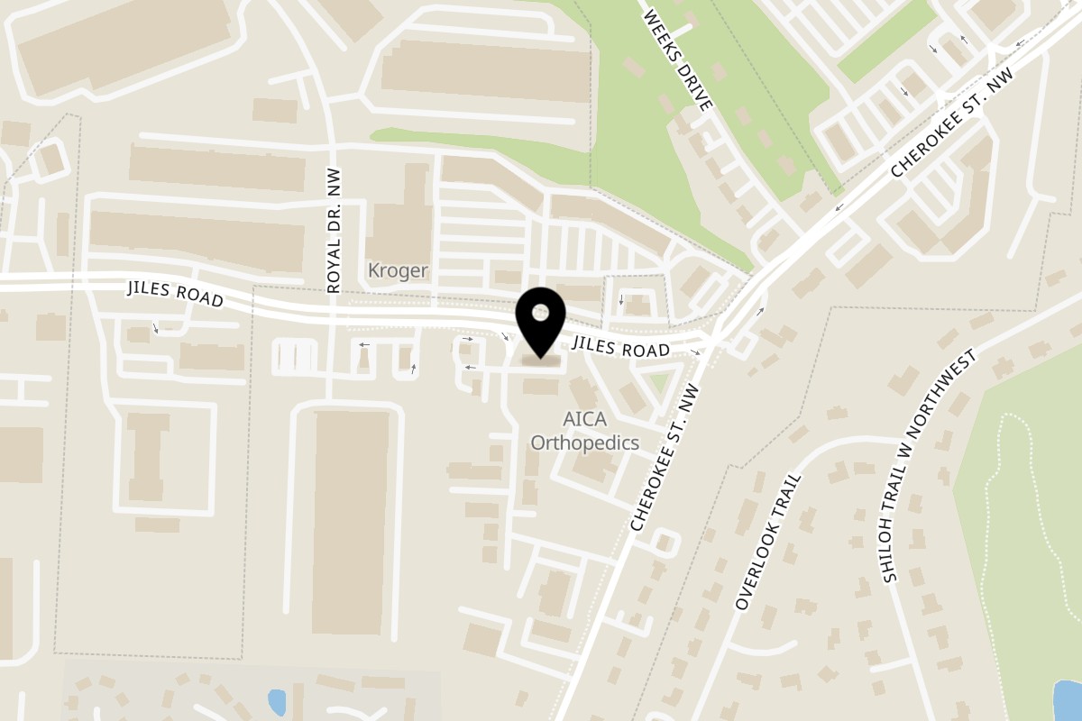 Map showing the location of Nacho's Taqueria Grill on 4240 Jiles Rd in Kennesaw
